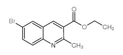 6-溴-2-甲基喹啉-3-羧酸乙酯结构式