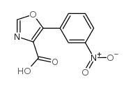 5-(3-硝基苯基)噁唑-4-羧酸结构式