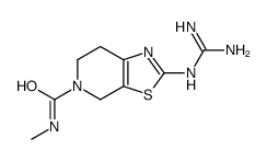 2-(diaminomethylideneamino)-N-methyl-6,7-dihydro-4H-[1,3]thiazolo[5,4-c]pyridine-5-carboxamide结构式