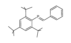1-(2,4,6-tri-t-butylphenyl)-2-phenyl-1-phosphaethene结构式