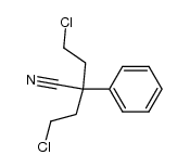 1,5-dichloro-3-cyano-3-phenylpentane Structure