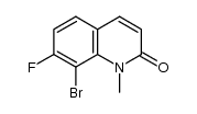 8-bromo-7-fluoro-1-methyl-2(1H)-quinolinone Structure