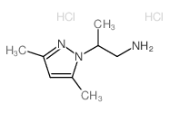 2-(3,5-Dimethyl-pyrazol-1-yl)-propylamine dihydrochloride Structure