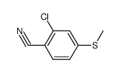 2-chloro-4-(methylthio)benzonitrile Structure