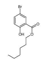 5-溴-2-羟基苯甲酸己酯结构式