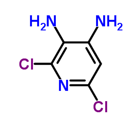 2,6-二氯-3,4-吡啶二胺结构式