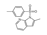 2-甲基-1-[(4-甲基苯基)磺酰基]-1H-吡咯并[2,3-b]吡啶结构式