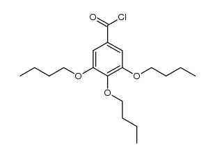 3,4,5-tris(n-butan-1-yloxy)benzoyl chloride Structure