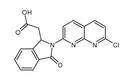 2-(7-chloro-1,8-naphthyridin-2-yl)-3-oxoisoindoline-1-acetic acid结构式