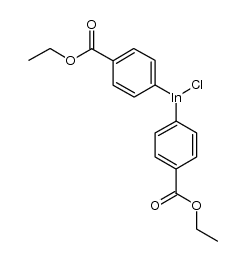 bis-(4-(ethoxycarbonyl)phenyl)indium(III) chloride结构式