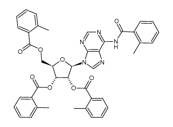 N6,2',3',5'-tetra-O-toluoyladenosine结构式