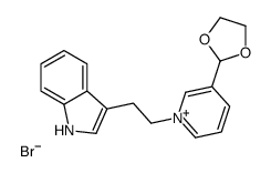 3-[2-[3-(1,3-dioxolan-2-yl)pyridin-1-ium-1-yl]ethyl]-1H-indole,bromide结构式