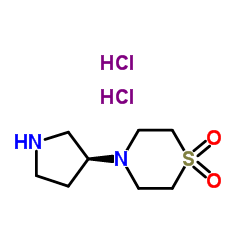 (S)-4-(Pyrrolidin-3-yl)thiomorpholine 1,1-dioxide dihydrochloride picture