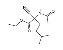 2-acetylamino-2-cyano-5-methyl-hexanoic acid ethyl ester结构式