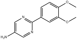 2-(3,4-Dimethoxy-phenyl)-pyrimidin-5-ylamine Structure