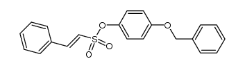 4-(benzyloxy)phenyl 2-phenylethenesulfonate Structure