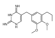 5-[(3,4-dimethoxy-5-propylphenyl)methyl]pyrimidine-2,4-diamine Structure
