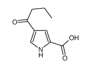 4-BUTYRYL-1H-PYRROLE-2-CARBOXYLIC ACID结构式