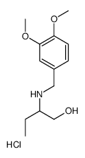 (3,4-dimethoxyphenyl)methyl-(1-hydroxybutan-2-yl)azanium,chloride Structure