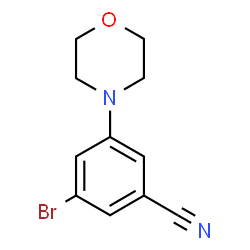 3-溴-4-吗啉苯甲腈结构式