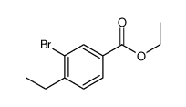 3-溴-4-乙基苯甲酸乙酯结构式
