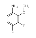 3,4-二氟-2-甲氧基苯胺结构式
