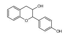 2-(4-hydroxyphenyl)-3,4-dihydro-2H-chromen-3-ol结构式