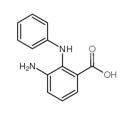 3-氨基-2-(苯基氨基)苯甲酸结构式