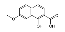 1-hydroxy-7-methoxynaphthalene-2-carboxylic acid Structure