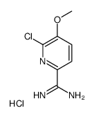 6-chloro-5-methoxypyridine-2-carboximidamide,hydrochloride Structure