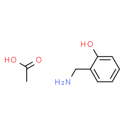 2-(氨基甲基)苯酚乙酸盐结构式