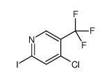 4-chloro-2-iodo-5-(trifluoromethyl)pyridine Structure