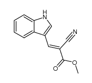 methyl 2-cyano-3-(1H-indol-3-yl)-acrylate Structure