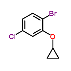 1-Bromo-4-chloro-2-(cyclopropyloxy)benzene Structure