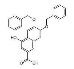 4-羟基-6,7-双(苯基甲氧基)-2-萘羧酸结构式