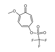 2-methoxy-5-(((trifluoromethyl)sulfonyl)oxy)tropone结构式