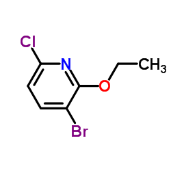 3-Bromo-6-chloro-2-ethoxypyridine Structure
