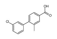 3-氯-2-甲基-[1,1-联苯]-4-羧酸结构式