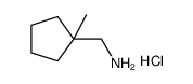 (1-甲基环戊基)甲胺盐酸结构式
