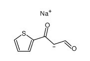 β-oxo-β-(2-thienyl)propanal sodium salt Structure