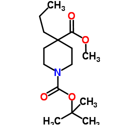 4-Methyl 1-(2-methyl-2-propanyl) 4-propyl-1,4-piperidinedicarboxylate Structure