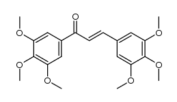 (2E)-1-(3',4',5'-trimethoxyphenyl)-3-(3,4,5-trimethoxyphenyl)-2-propen-1-one Structure
