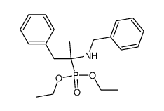 O,O-diethyl-1-N-benzylamino-1-methyl-2-phenyl-ethyl-phosphonate结构式