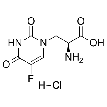 5-氟代尿嘧啶丙氨酸盐酸盐结构式