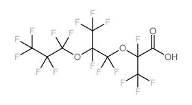 Perfluoro(2,5-dimethyl-3,6-dioxanonanoic)acid Structure