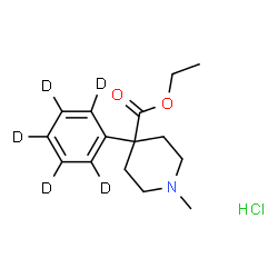Meperidine-d5 (hydrochloride) (exempt preparation) Structure