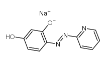 4-(2-吡啶偶氮)间苯二酚钠盐水合物结构式