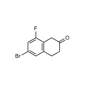 6-溴-8-氟-3,4-二氢萘-2(1H)-酮结构式