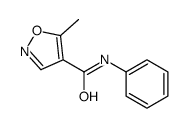 5-methyl-N-phenyl-1,2-oxazole-4-carboxamide结构式