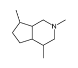 Octahydro-2,4,7-trimethyl-1H-cyclopenta[c]pyridine结构式